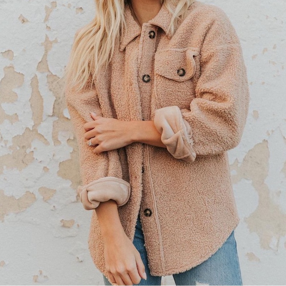 Poppy & Peonies Stormy Shacket